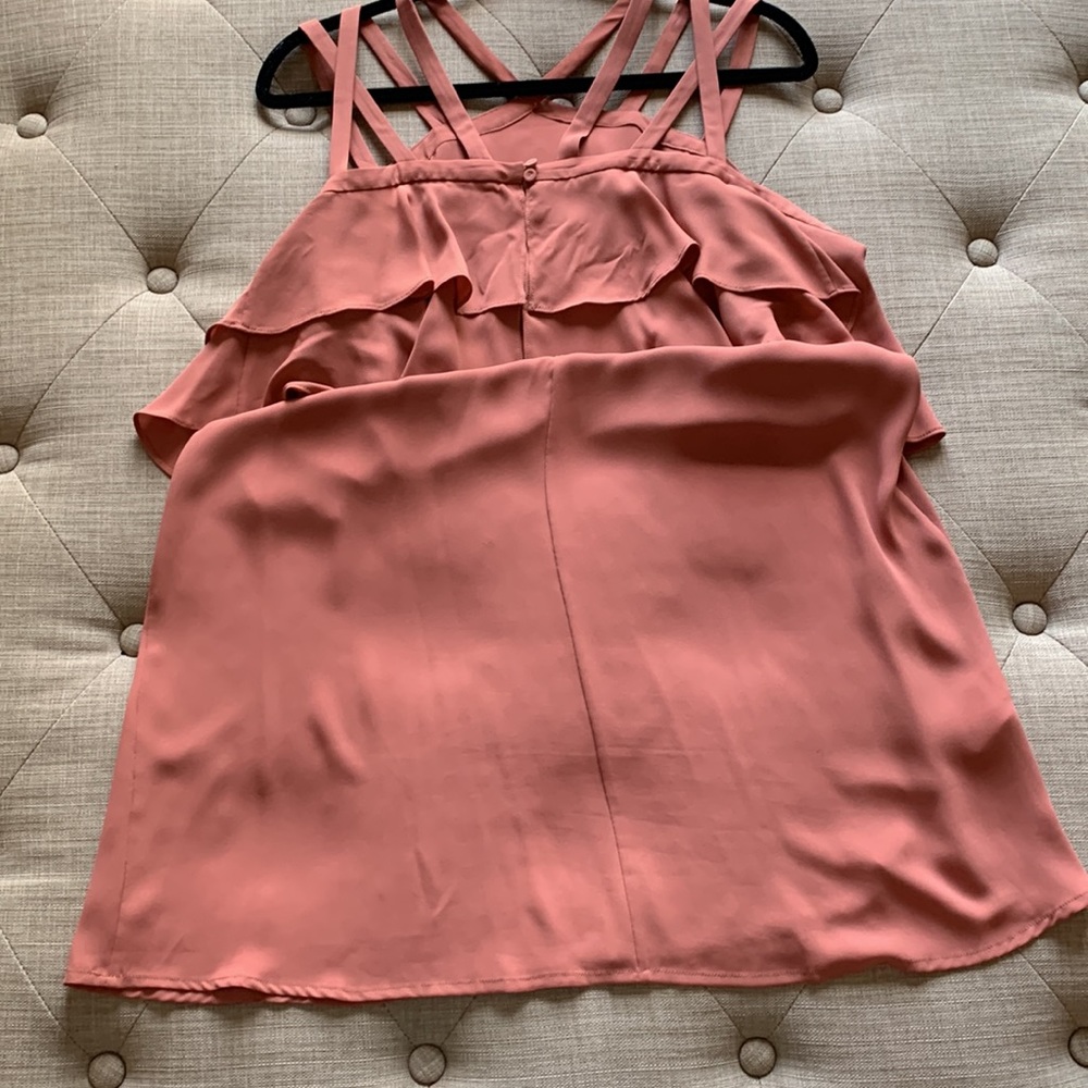 BCBGMaxAzria Pink Ruffle Mini Dress - Picture 16 of 16